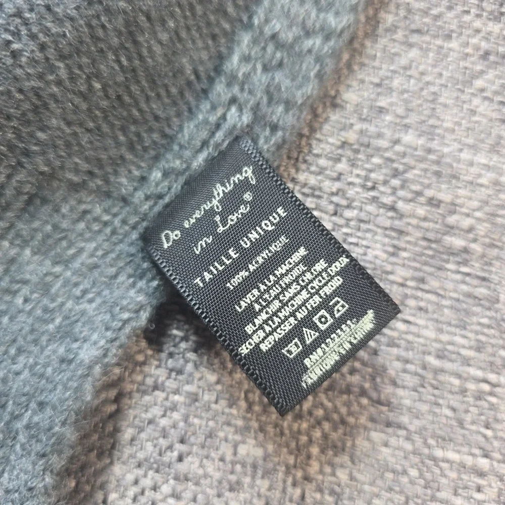 Do Everything in Love Cardigan Open‎ Women's Gray and White One Size with hood